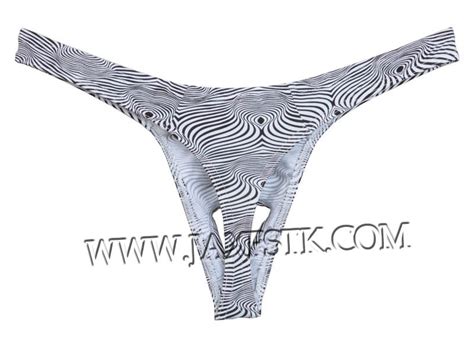 Novelty Men Pouch Thong Isolation Underwear Nuts Out String Spandex T Back Bikini Pants MUS203