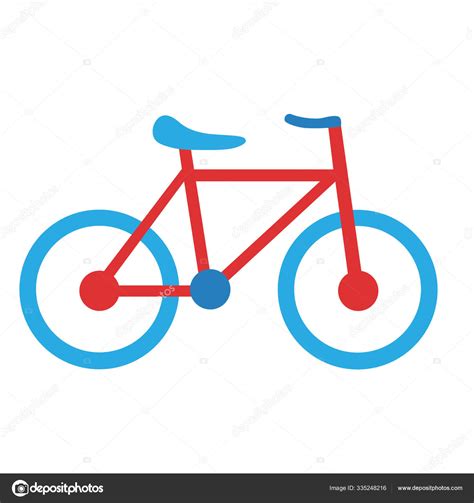 Cartoon Bike Emoji Icon Isolated Illustration Stock Vector by ...