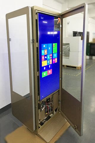 Double Sided Lcd Display 55 Inch Floor Stand 1920x1080 Full Hd Kiosk At