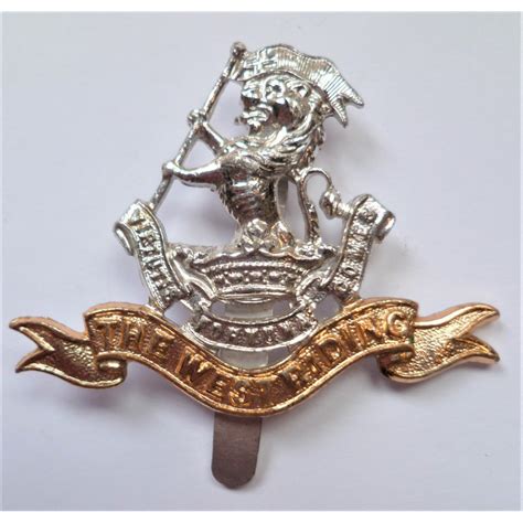 The West Riding Staybrite Cap Badge Brtiish Army Military Badges Sell