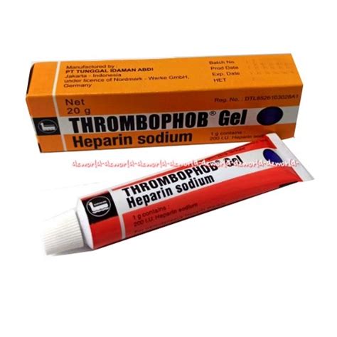 Jual Thrombophob Gel Heparin Sodium 20gr Salep Untuk Memar Luka