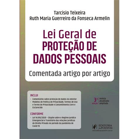 Lei Geral De Proteção De Dados Pessoais Comentada Artigo Por Artigo