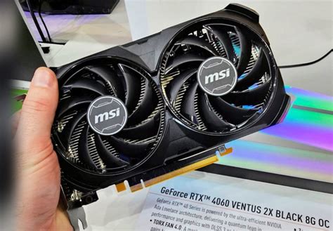 微星rtx 4060 Ventus 2x万图师非公卡真容，双风扇紧凑身材，oc超频 发烧友