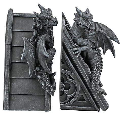 Custom Made Resin Castle Dragon Bookends For Office And Home Decor - Buy Dragon Bookends,Custom ...