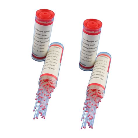 Heparinized Red Micro Heamatocrit Glass Capillary Tubes For Clinical