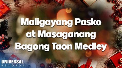 Various Artists Maligayang Pasko At Masaganang Bagong Taon Medley