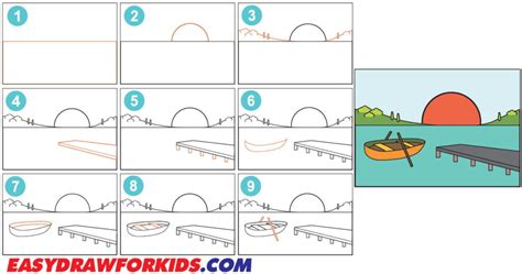 How To Draw A Sunset - 10 Steps (With Pictures)