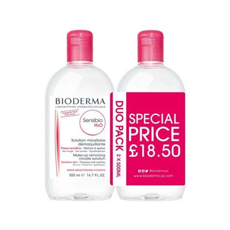 Bioderma Sensibio H2o 500ml Duo Pack