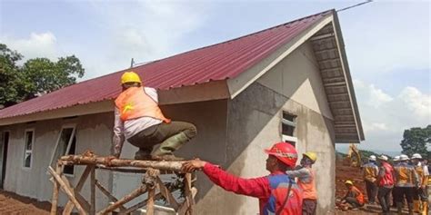 Sebagian Rumah Korban Gempa Cianjur Yang Direlokasi Sudah Siap