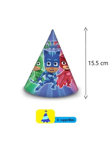 Cappellini Pj Masks Super Pigiamini Cappellini Di Cartoncino