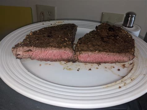 First Reverse Sear Attempt Medium Ny R Steak