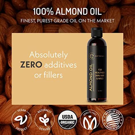 Eve Hansen Organic Sweet Almond Oil For Skin Oz Hair Growth Oil