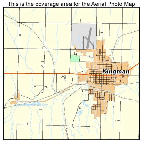 Aerial Photography Map of Kingman, KS Kansas