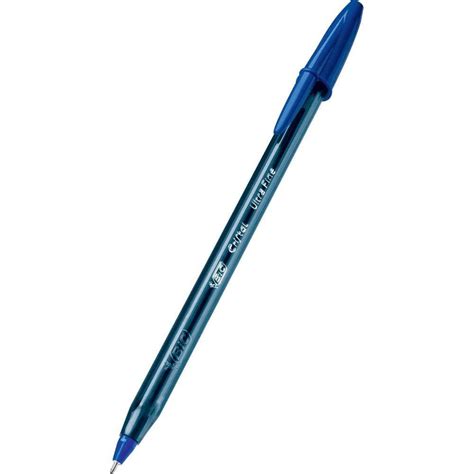 Caneta Esferográfica Cristal Ultra Fina 0 7mm Azul Bic Papelaria