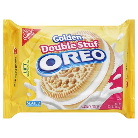 Nabisco Golden Double Stuffed Oreo Sandwich Cookie 18 71 Oz Starfish