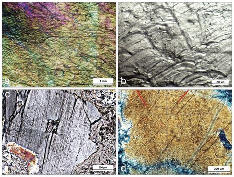 Deformational Fabrics In Quartz Plagioclase Veins A And B Close Download Scientific Diagram