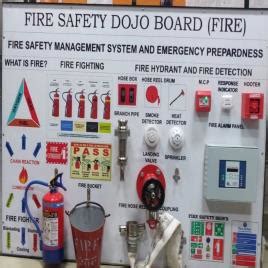 Rectangular Yellow Fire Safety Dojo Board For Industrial In Bengaluru