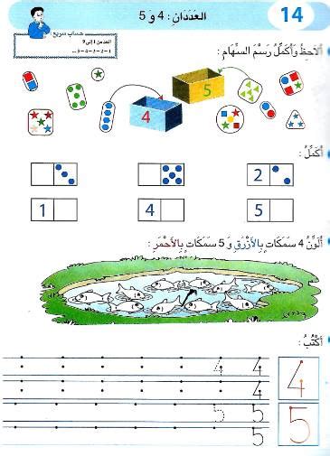 تمارين رياضيات الأعداد من 1 إلى 9 موارد المعلم