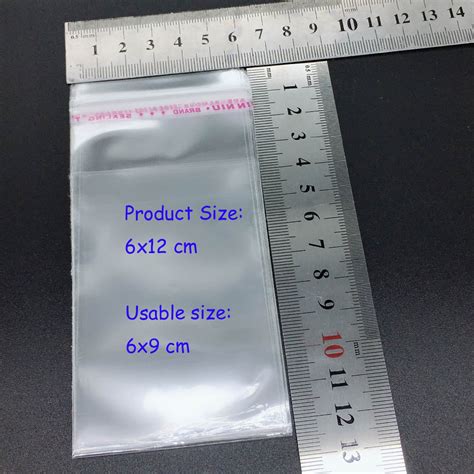 Pcs Self Adhesive Seal Clear Poly Plastic Bags Etsy