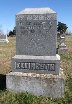 Mary Ellison Ellingson M Morial Find A Grave