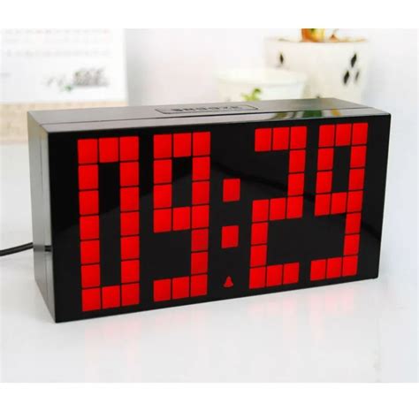 Free Shipping !!! Large screen led luminous digital wall clock battery ...