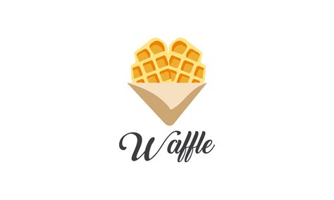 Waffle Dessert Sweet Food Bakery Logo 13536616 Vector Art At Vecteezy