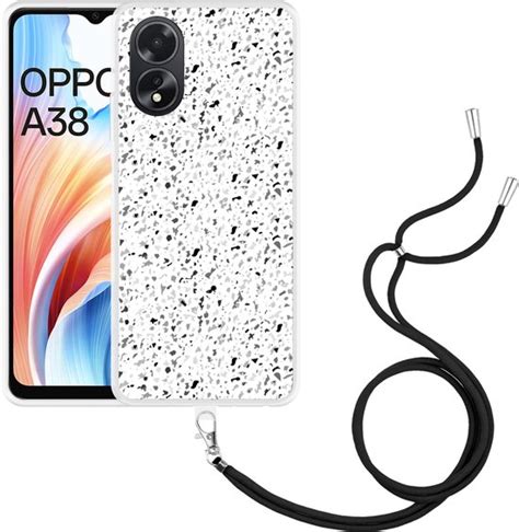 Cazy Hoesje Met Koord Geschikt Voor Oppo A Terrazzo Look Bol