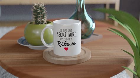 Mug Je Suis Une Secr Taire Avec Option R Leuse Tasse Originale Cadeau