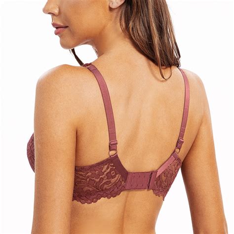 Meleneca Womens Full Coverage No Padding Plus Size Lace Underwire Bra