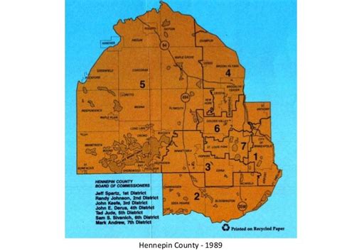 Hennepin County Commissioner Districts, 1971-2014