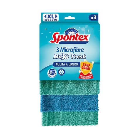 Spontex Microfibre Maxi Fresh X3