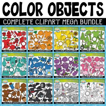 Color Objects Clipart Mega Bundle Zip A Dee Doo Dah Designs Tpt