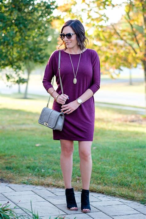 Fall Dress Outfit With Peep Toe Booties Jo Lynne Shane