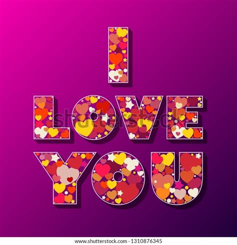 Love You Stock Vector Royalty Free 1310876345 Shutterstock