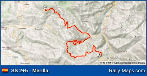 Ss Merilla Stage Map Rallye De Torrelavega Rally Maps