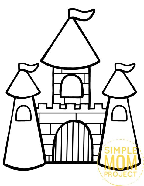 Cinderella Castle Coloring Page