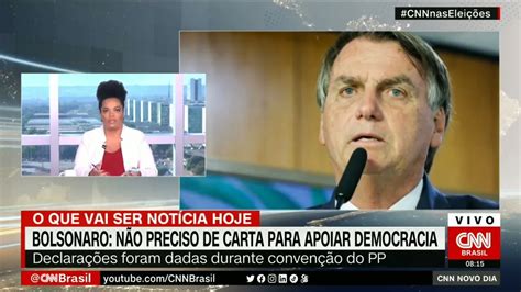 Bolsonaro Responde Sobre Carta Pela Democracia Diz Não Precisar De