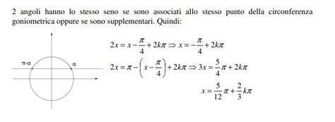 Esercizi Svolti Sulle Equazioni Goniometriche Matematica Oltre