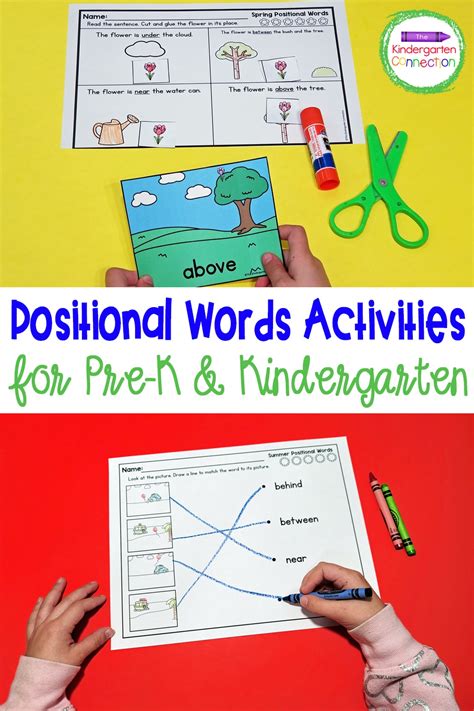 Positional Words Activities For Pre K And Kindergarten