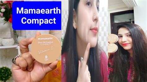 Mamaearth Glow Oil Control Compact Powder Review And Swatches My