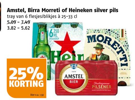 Heineken Silver Blikje Bier Folder Aanbieding Bij Poiesz Details