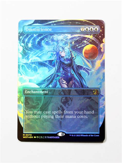 Omniscience Foil From Wilds Of Eldraine Enchanting Tales Wot Mtg