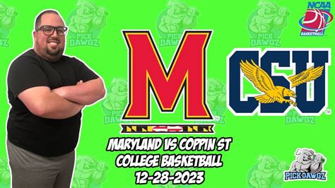 Maryland Vs Coppin State 122823 Free College Basketball Picks And