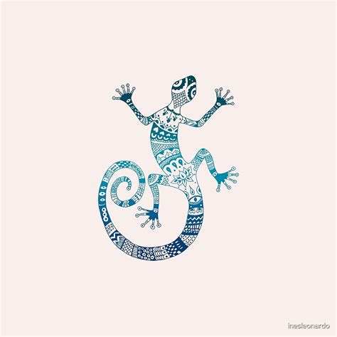 "Blue Gecko" by inesleonardo | Redbubble