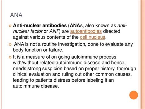 Approach to a patient with positive ana levels (2)