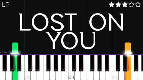 LP Lost On You Piano Tutorial YouTube