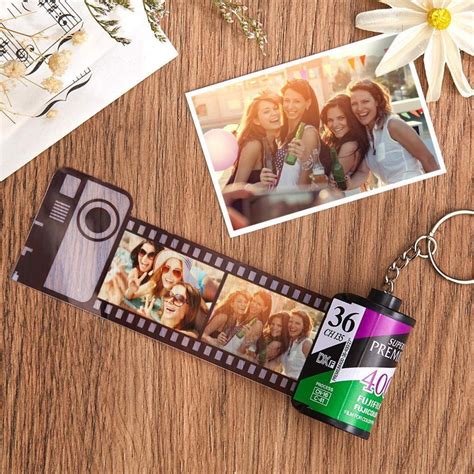 Custom Camera Roll Keychain Multiphoto Film Roll Keychain Etsy