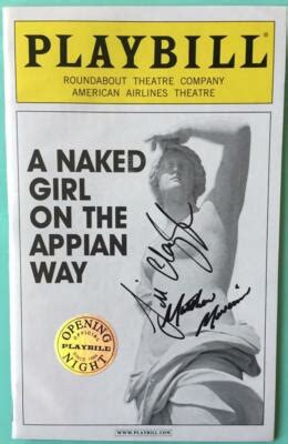 Silver Seal Cover Signed Playbill A Naked Girl Matthew Morrison Jill