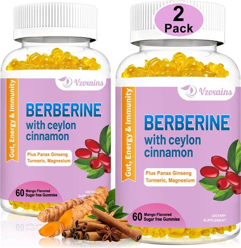 Amazon Berberine Gummies With Ceylon Cinnamon 1500mg High Potency