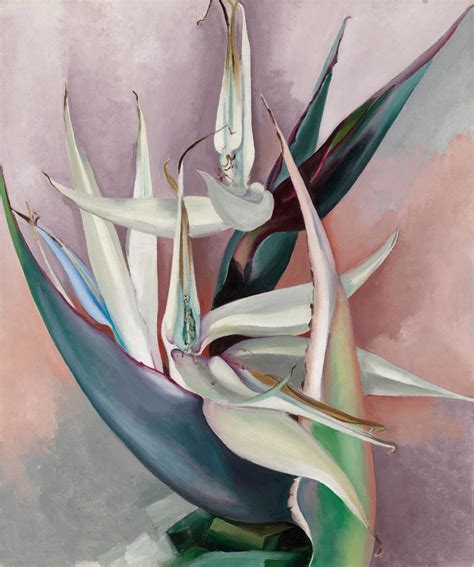 White Bird Of Paradise 1939 By Georgia O Keeffe Paper Print